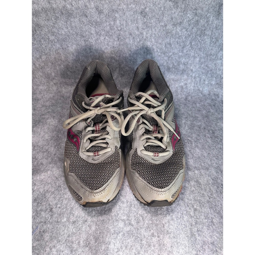 Saucony Grid Cohesion 10 Womens Grey Berry Pink Running Shoes S15339-1 Size 9.5